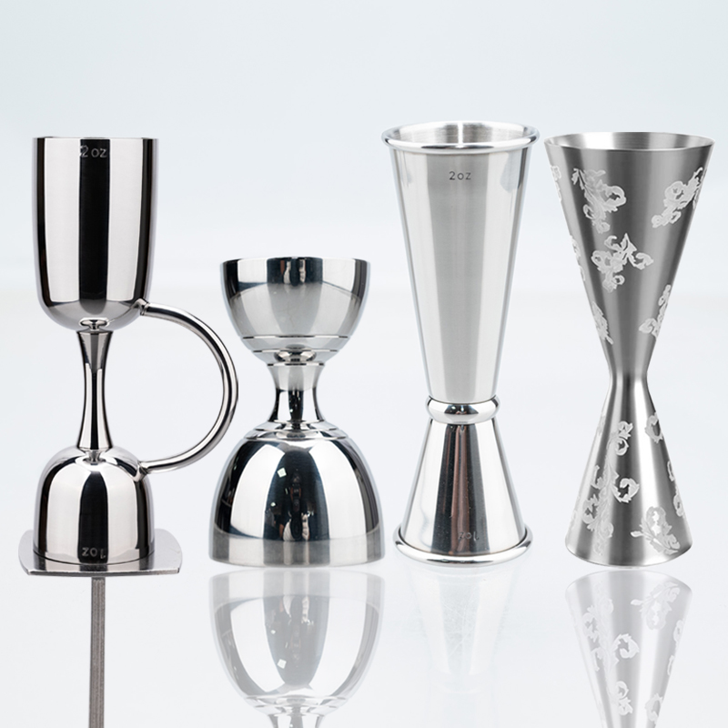 Bitters Bottle Set - Stainless Steel Double Jigger for Bartending