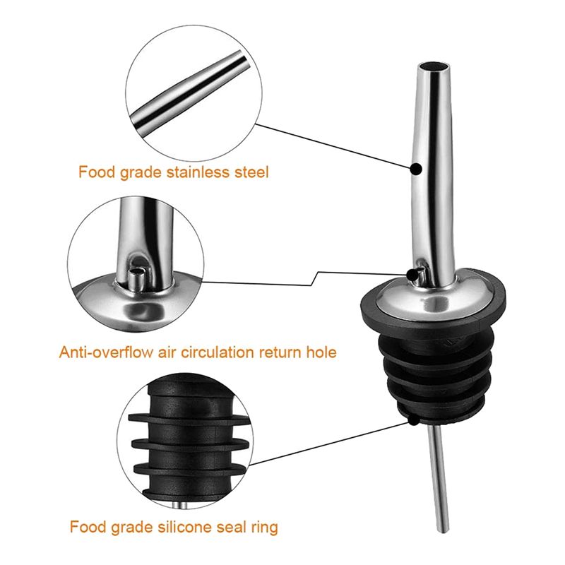 60Pc Stainless Steel Pourers,S - Speed Pourer Cap review and price