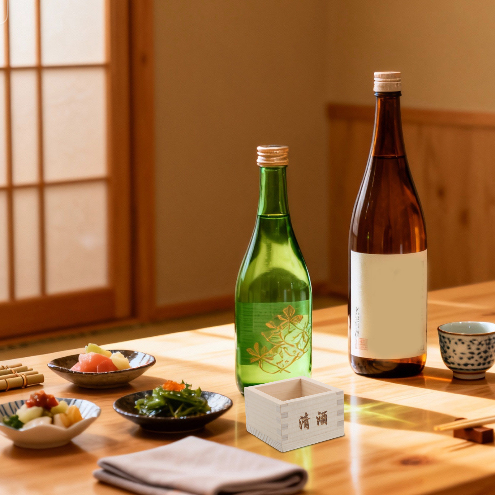 2Pcs Japanese Sake Masu Box Wo - Home Bar Set review and price