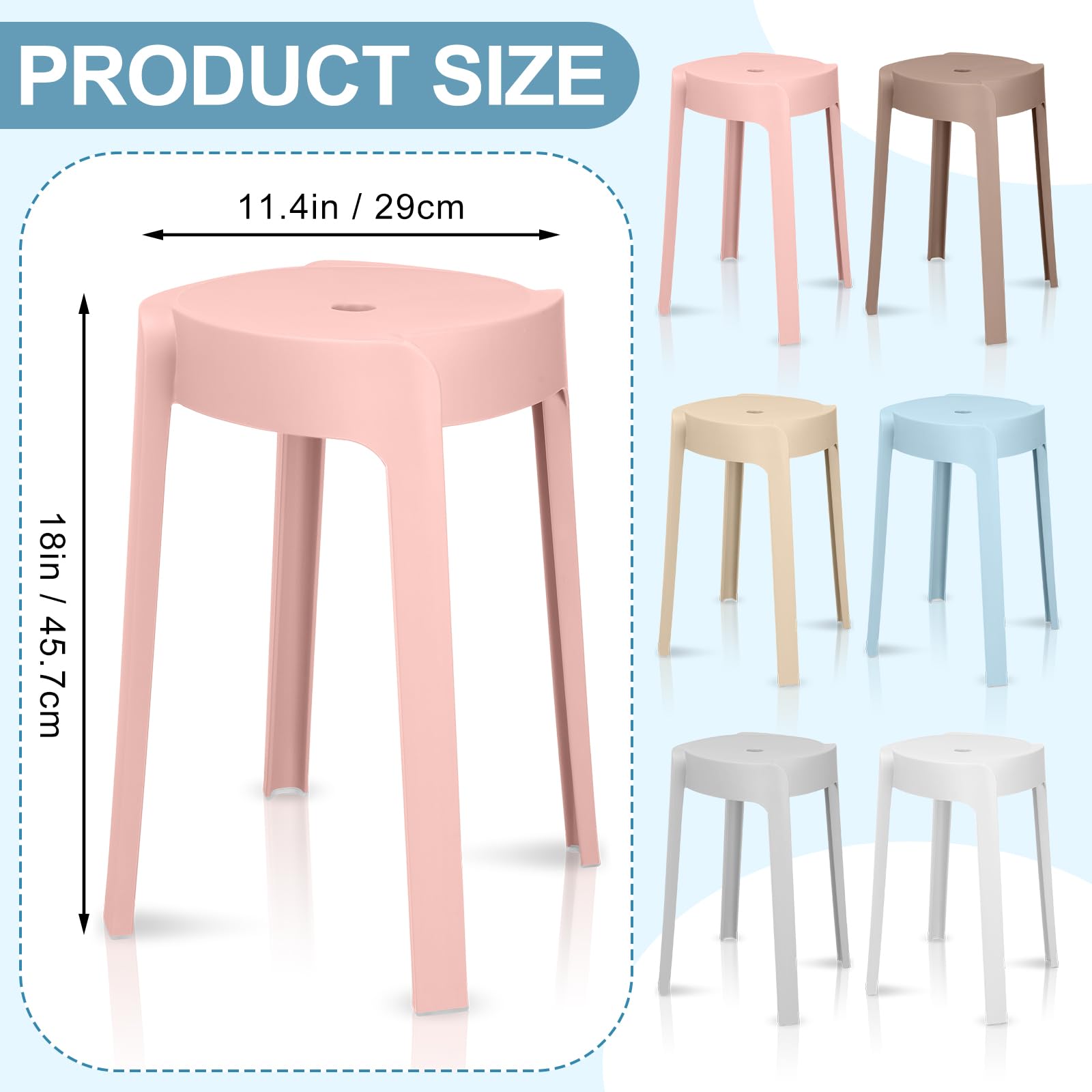1/6 Pack Plastic Stackable Sto - Home Bar Seating review and price