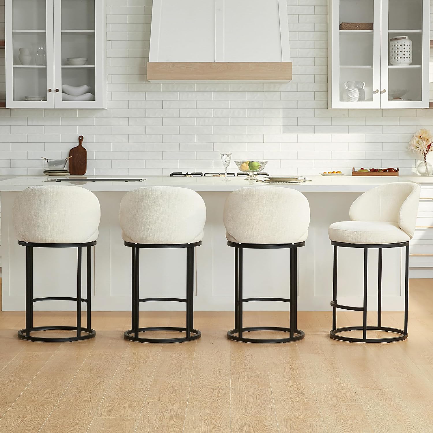 Upholstered Swivel Bar Stools  - Home Bar Stools review and price