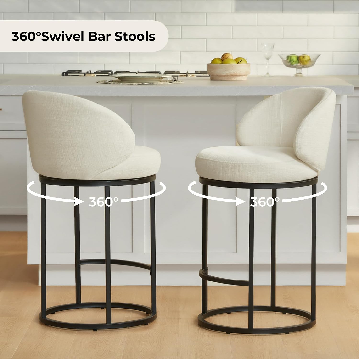 Upholstered Swivel Bar Stools  - Home Bar Stools review and price