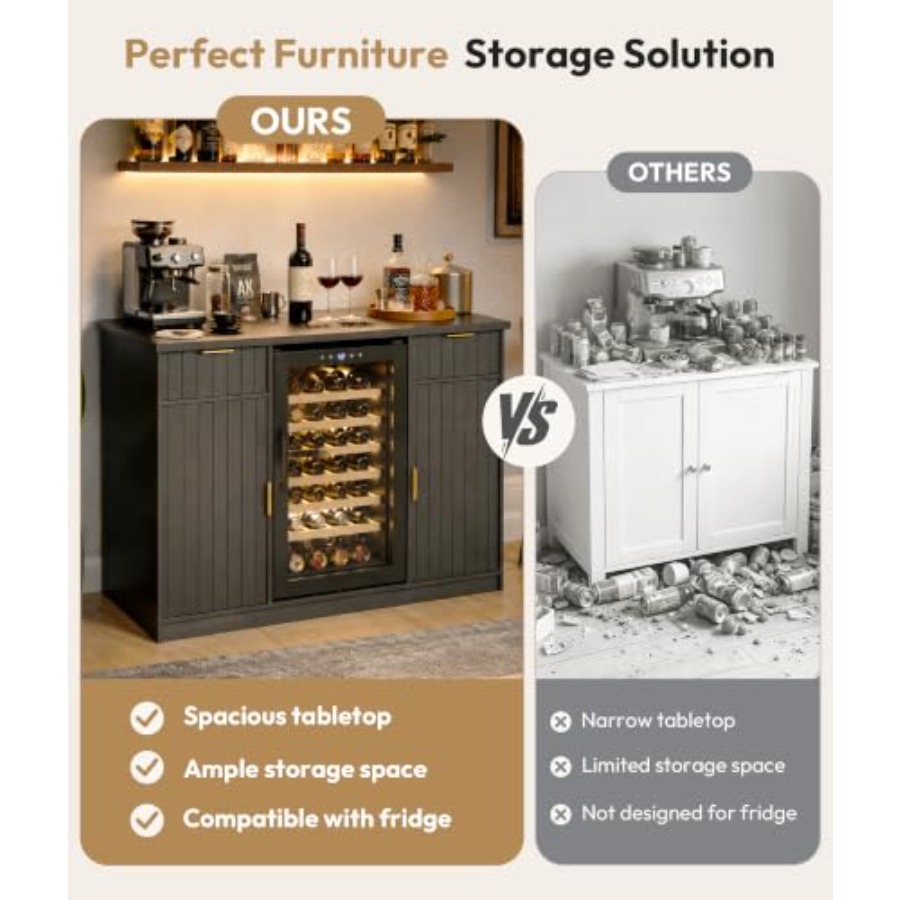 53 Coffee Bar Cabinet with Min - Home Bar And Fridge review and price
