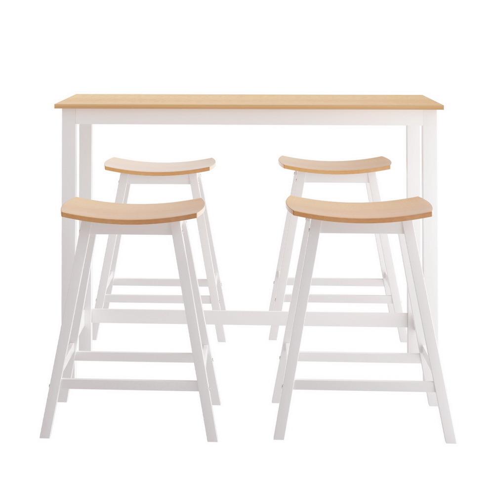 &Solid Wood Bar Table and Stoo - Home Bar Stools review and price