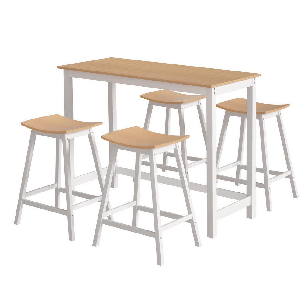 &Solid Wood Bar Table and Stoo - Home Bar Stools review and price