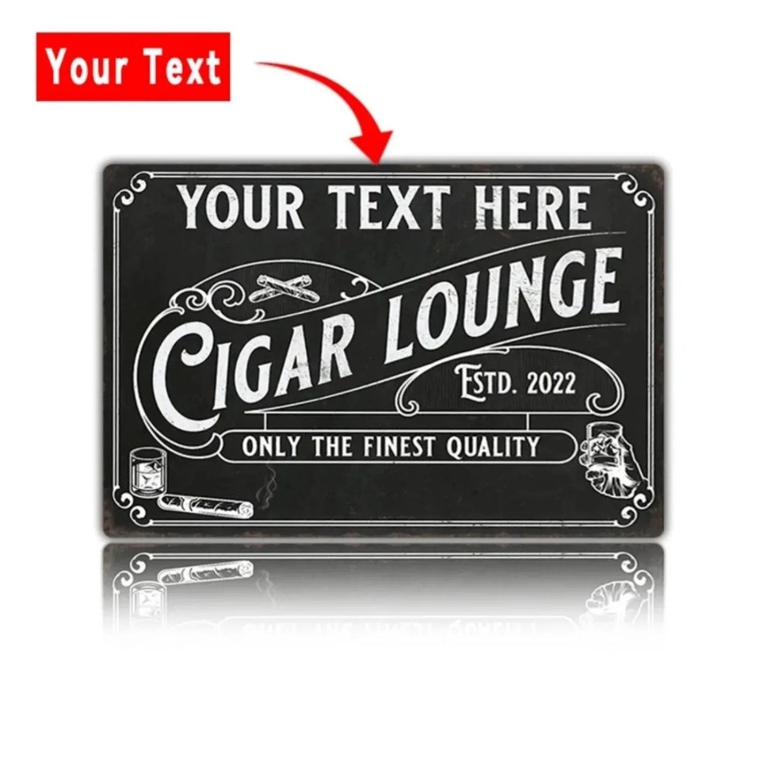 CIFbuy Customizable Cigar Alum - Home Bar Lounge review and price