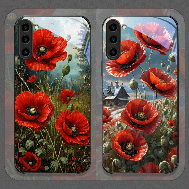 Retro Poppy Flower Bloom Hot R - Old Fashioned Glass review and price