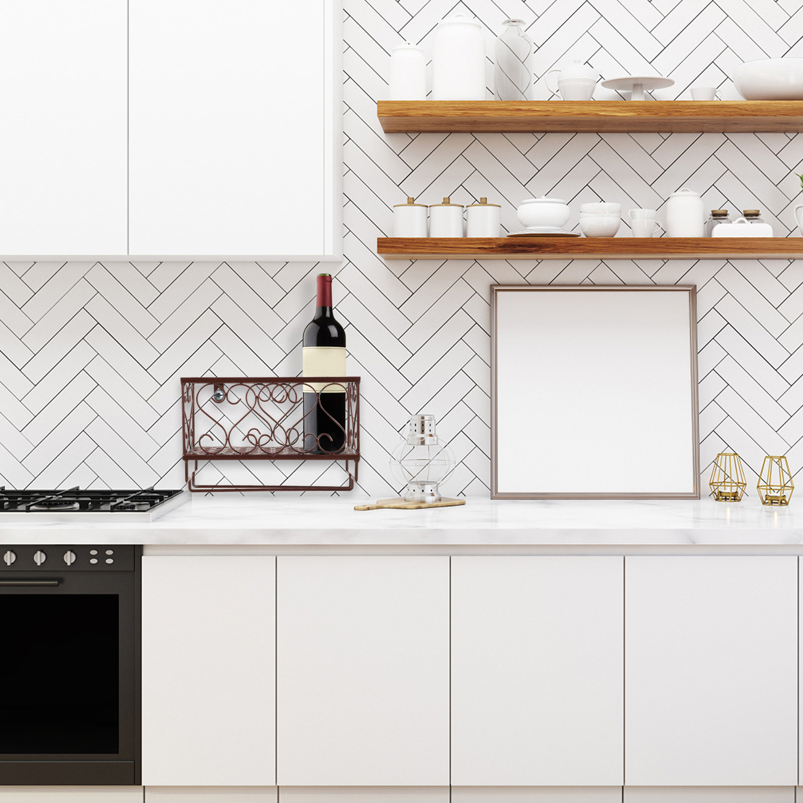 Space Saving Wall Mounted Wine - Home Bar Shelves review and price