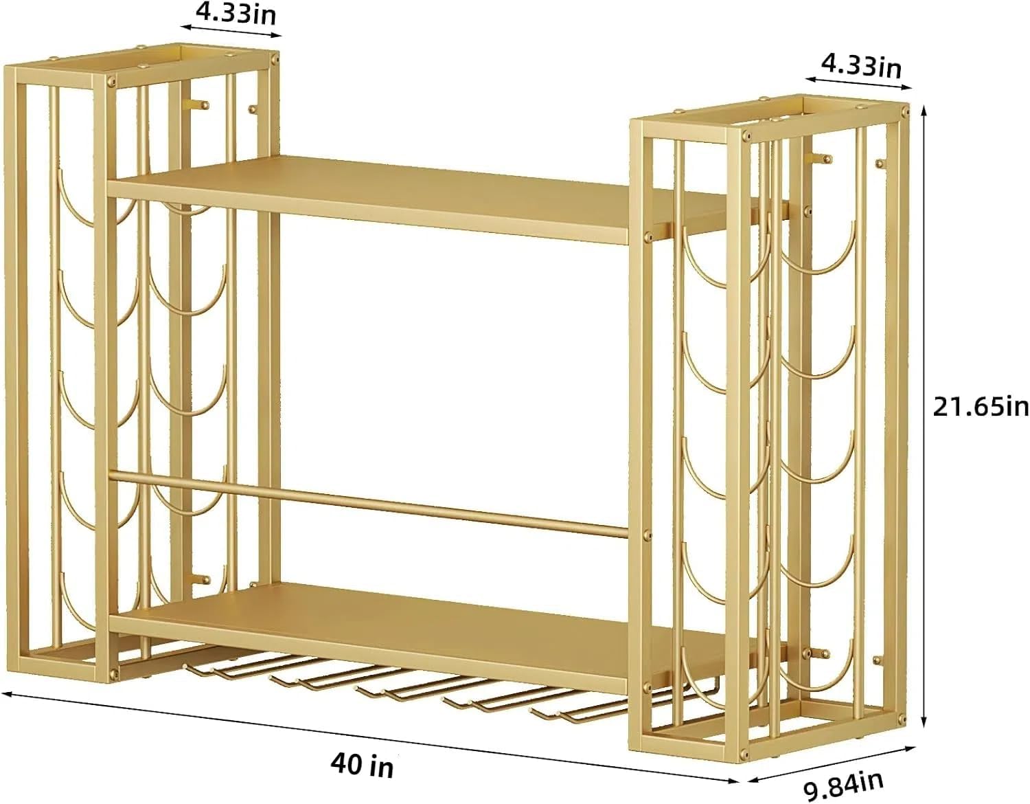 Wall Mounted Wine Rack, Wine R - Home Bar Shelves review and price